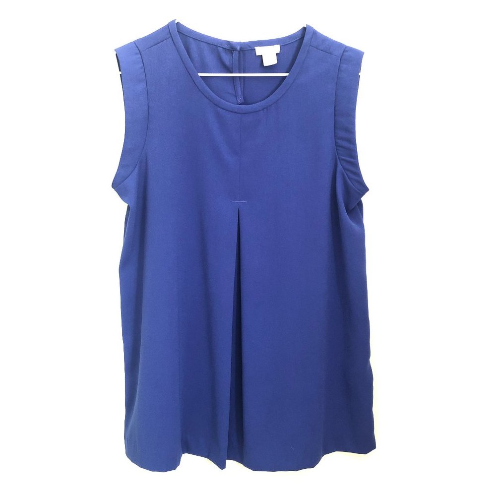 J.Crew Factory Women Blue Sleeveless Blouse